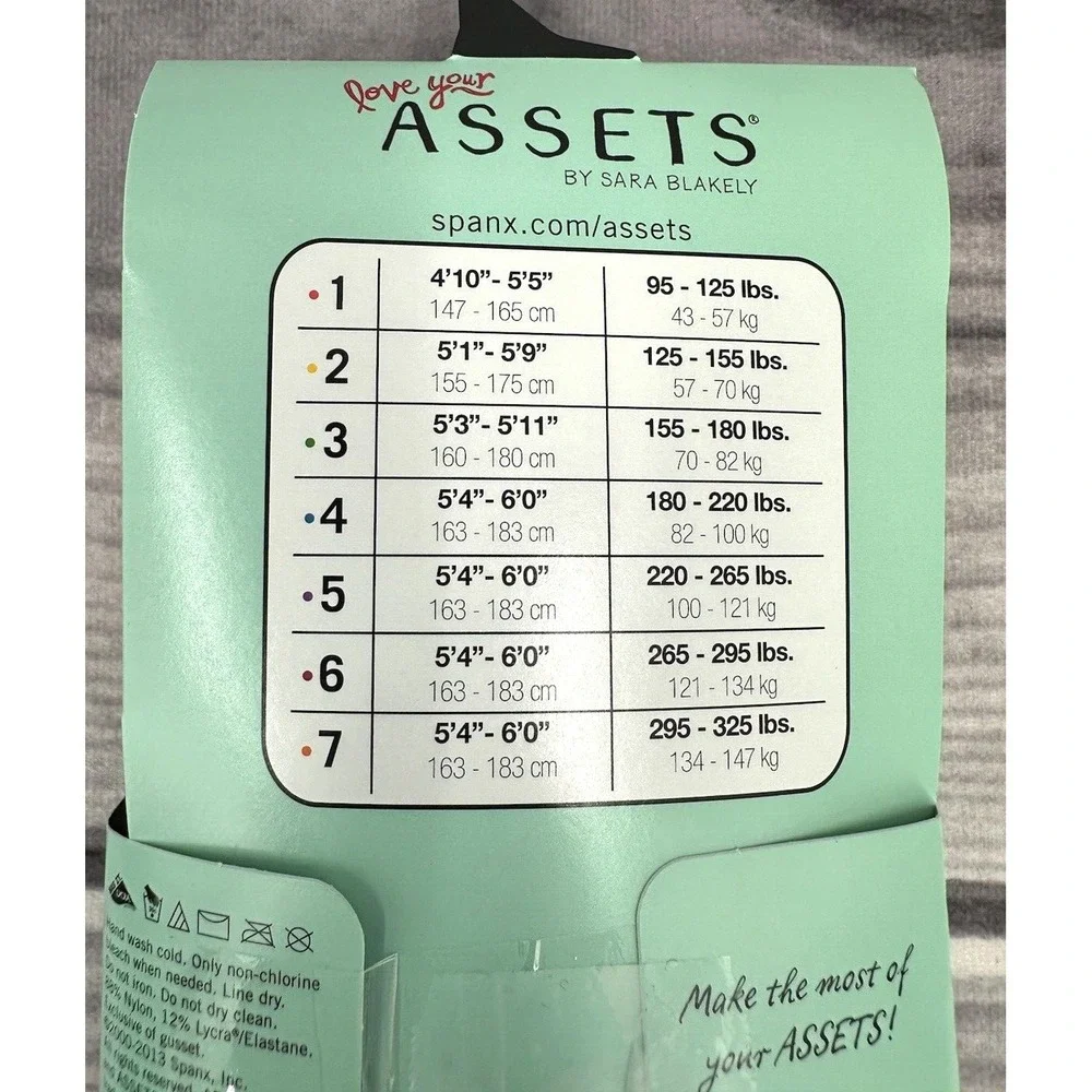 SPANX‎ LOVE YOUR ASSETS SHAPING TIGHTS Size 1 BLACK TEXTURED WISHBONE